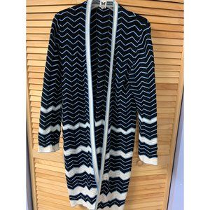 MISSONI Duster sweater jacket Chevron 50  XL14 16